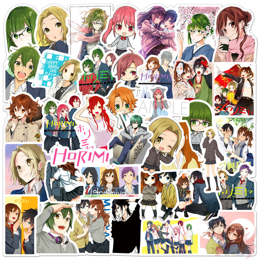 ❉ Horimiya Series 01 - Anime Hori Kyōko Miyamura Izumi Stickers ❉ 50Pcs/Set DIY Luggage Laptop Skateboard Doodle Decals Stickers