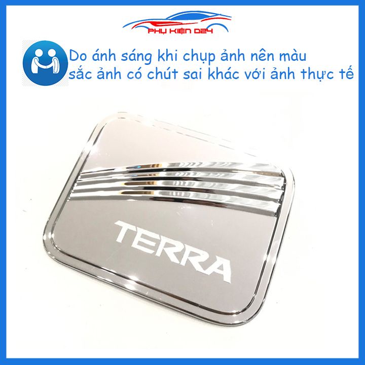 Ốp nắp bình xăng Terra 2018-2019-2020-2021-2022-2023 mạ crom chống trầy trang trí ô tô