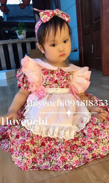 Váy tạp dề.Phong cách Vintage Tặng kèm tuban / Giá 390 giảm còn 320 k | BigBuy360 - bigbuy360.vn