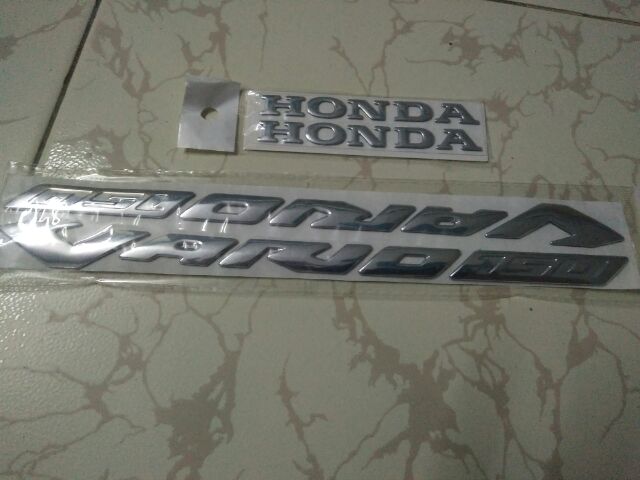 Bộ tem nổi Vario crôm bóng chữ honda New