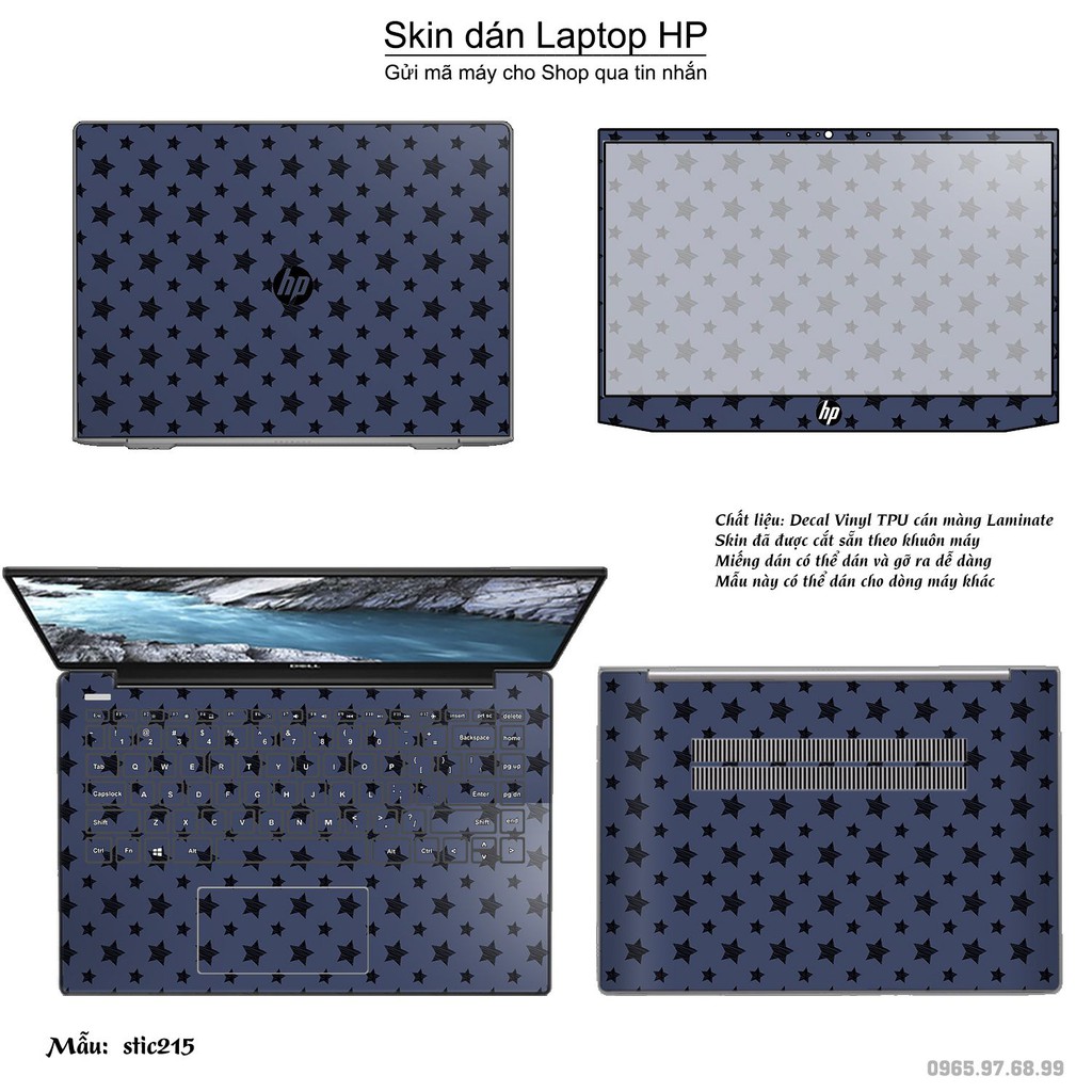 Skin dán Laptop HP in hình Hoa văn sticker _nhiều mẫu 35 (inbox mã máy cho Shop)