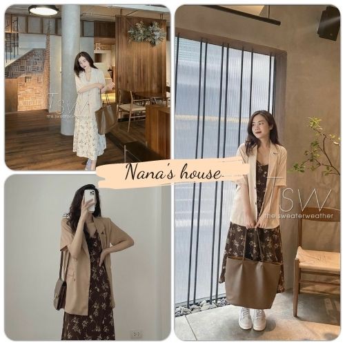 Áo Vest Đũi Suông Tay Lỡ 🎁 Nana's House - FREESHIP 🎁 Áo khoác blazer cộc tay form rộng, thiết kế công sở, vintage