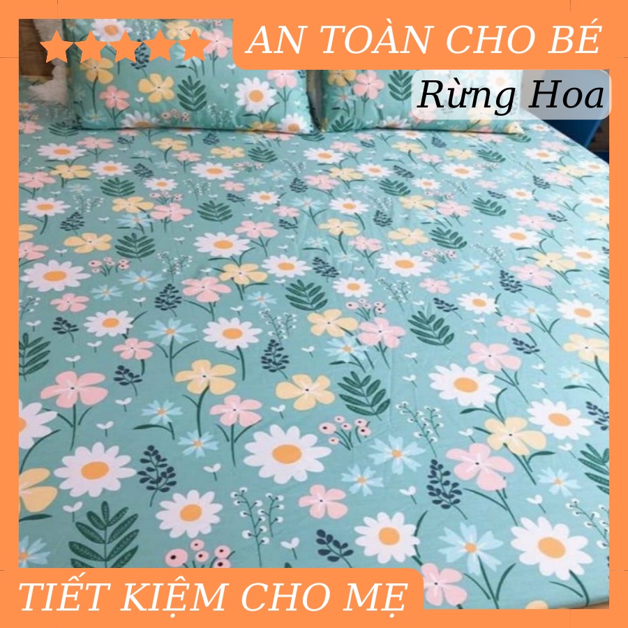 Ga chống thấm Nệm Cotton Poly 1M2 1M6 1M8 Drap Bốn Mùa Đủ Size