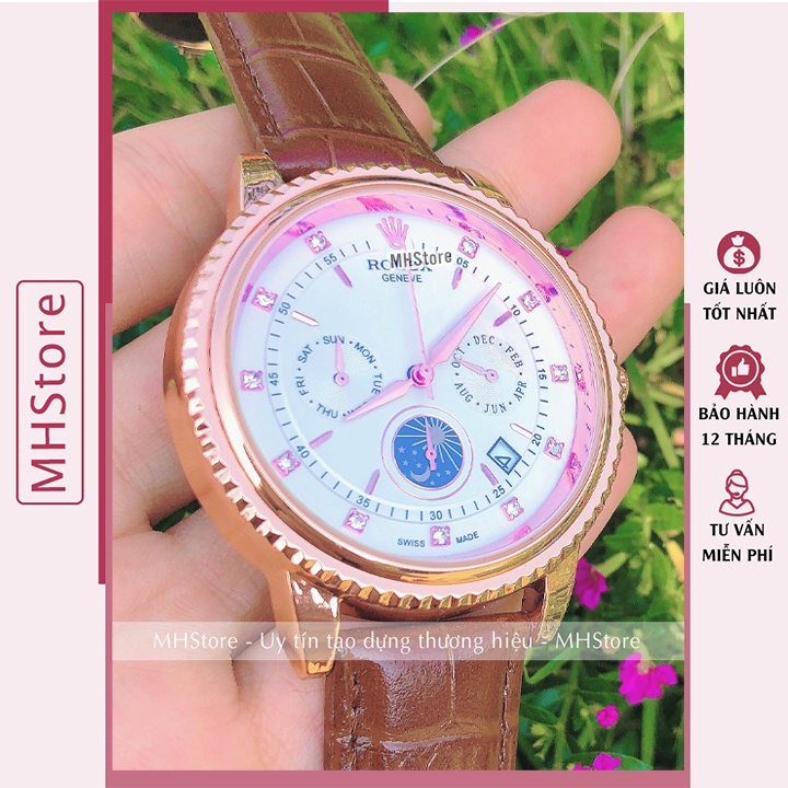 Đồng hồ nam RL 9261 dây da cao cấp chính hãng, tích hợp có lịch ngày, đẹp giá rẻ sang trọng [Tặng thêm pin]