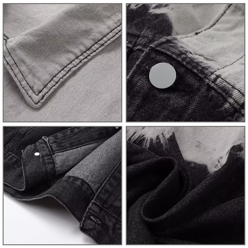 Áo khoác jean AOKANG màu gradient phong cách Hàn Quốc dành cho nam