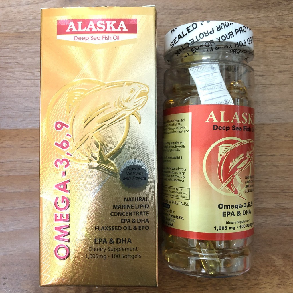 Viên uống Omega 369 của Mỹ - ALASKA DEEP SEA FISH OIL OMEGA -3,6,9 Nuhealth