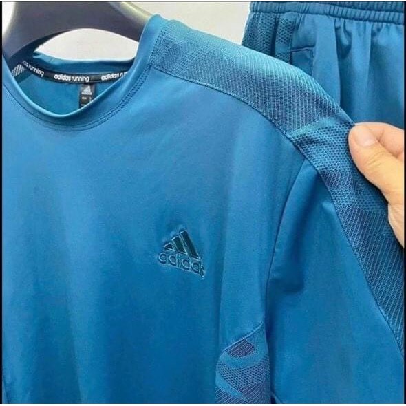 NAMC08 - BỘ THỂ THAO TRƠN CỔ TRÒN 2 MÀU THÊU CHO NAM | BigBuy360 - bigbuy360.vn