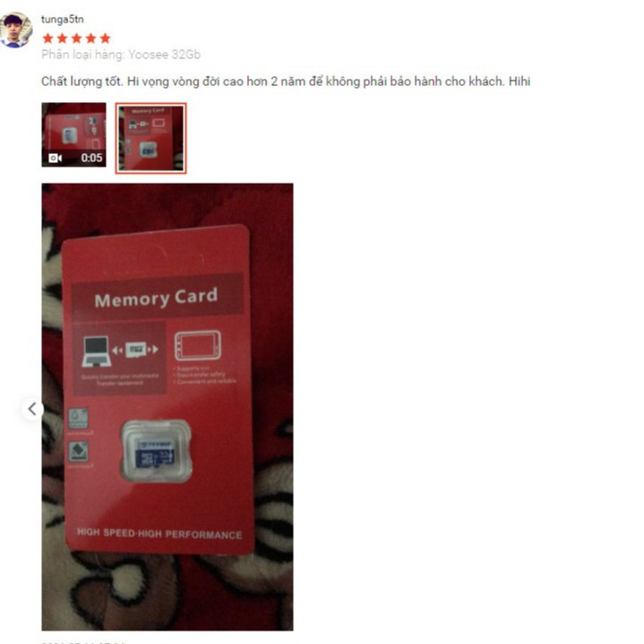 Thẻ nhớ Yoosee 32GB tốc độ cao up to 100MB/s hỗ trợ quay video full HD, video 2K, video 4K | BH 60 Tháng | BigBuy360 - bigbuy360.vn