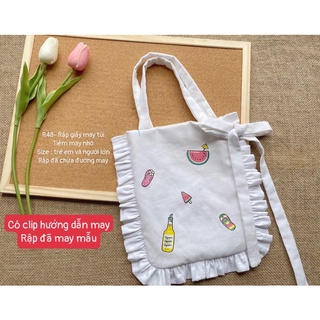 R48_ Rập giấy may túi xách tole