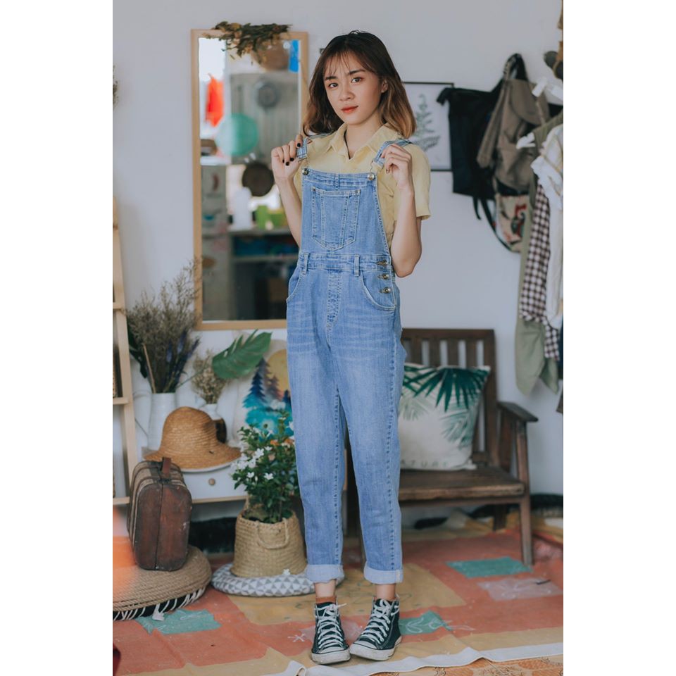 Quần Yếm Overall Jeans nữ cao cấp thương hiệu Five Jeans | BigBuy360 - bigbuy360.vn