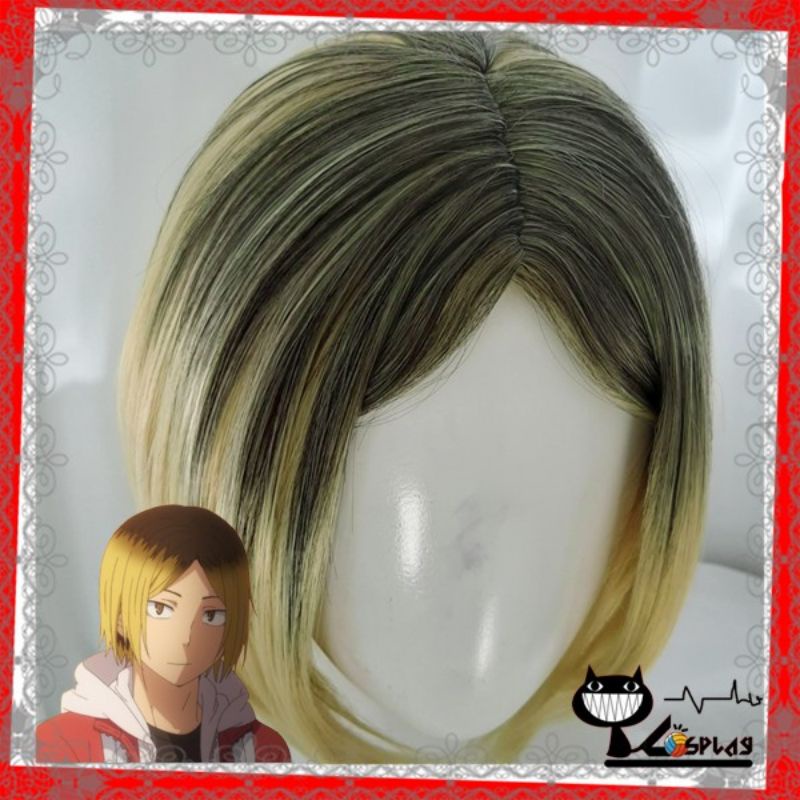 [Sẵn] Wig/tóc giả Kenma - Haikyuu!! màu vàng mix đen [Miu Cosplay]