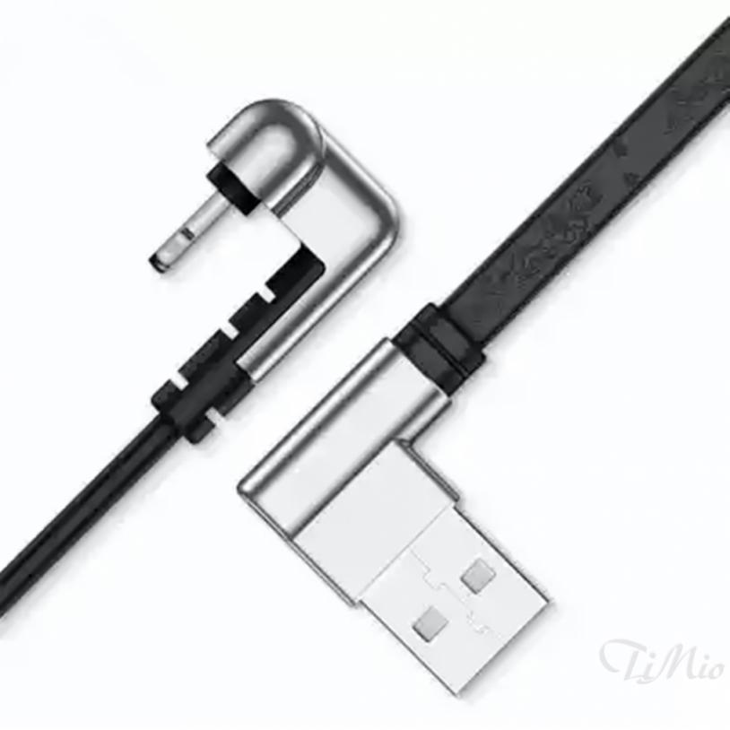Dây cáp sạc dữ liệu usb loại c chữ l dài 1.8 m dành cho iphone huawei millet