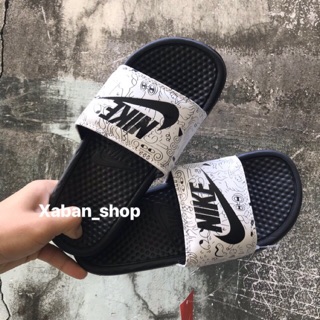 dép nike-cartoon nam nữ loại đẹp tặng hộp