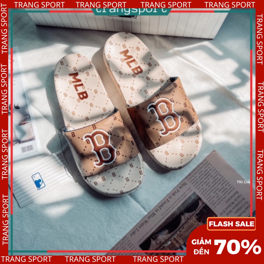 Dép quai ngang unisex BOSTON nam nữ cao cấp siêu hot fulltemtag fullbox