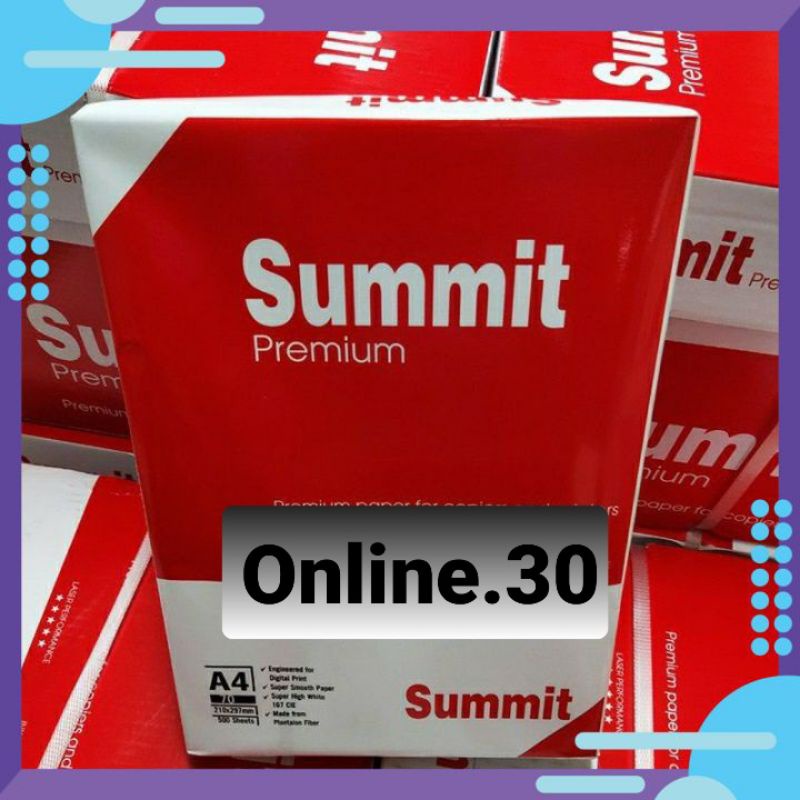 Giấy in A4 Summit DL70gsm nhập khẩu indonesia