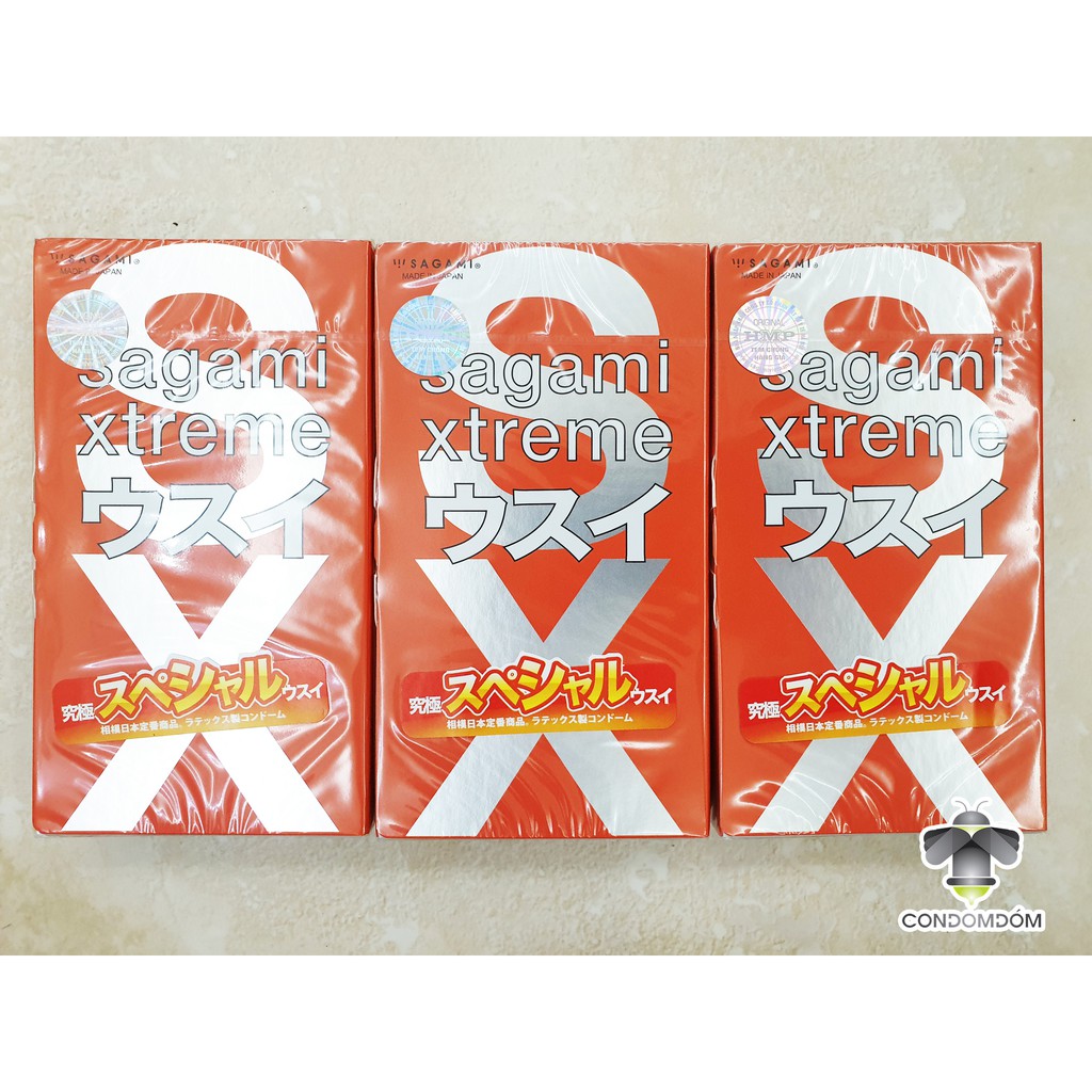 Combo 30 chiếc Bao cao su Sagami Xtreme Love Me Orange siêu mỏng