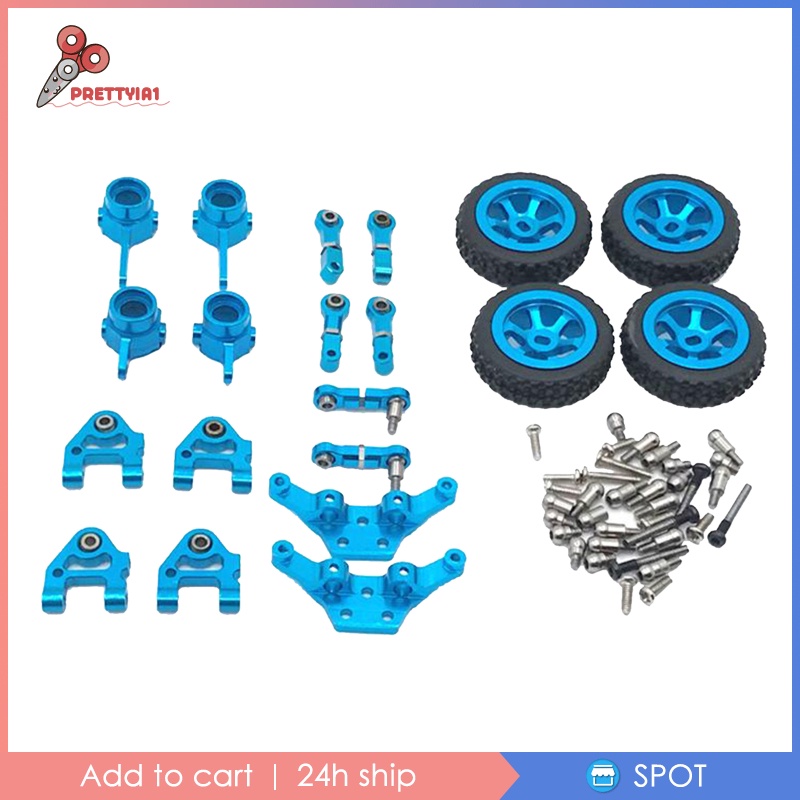Phụ Kiện Nâng Cấp Bằng Kim Loại Màu Xanh Dương Cho Xe Hơi Điều Khiển Từ Xa WLtoys 1 / 28 P929 K969 K979 K989