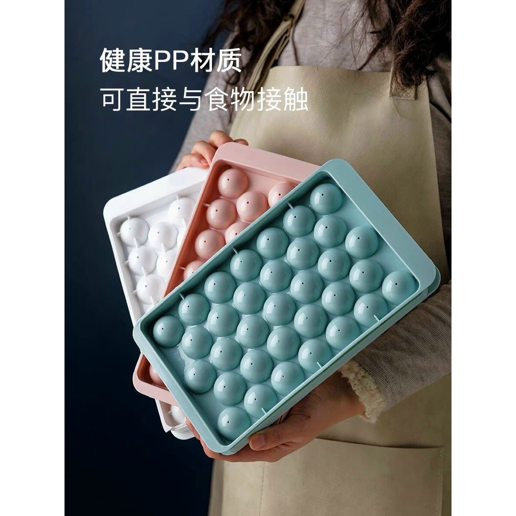 Set 2 Khay Làm Đá 33 Viên Có Nắp Đậy Rất Vệ Sinh | BigBuy360 - bigbuy360.vn