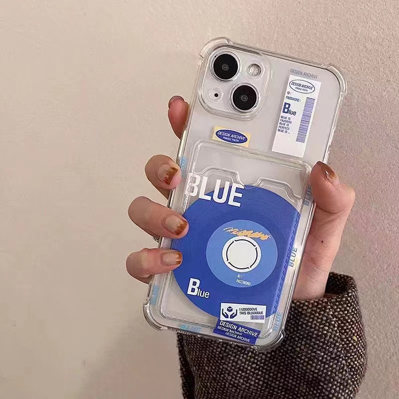 Ốp lưng ví trong có ngăn đưng thẻ, ảnh in hình CD Blue cho nhiều dòng máy của iphone/samsung/oppo/vivo/xiaomi