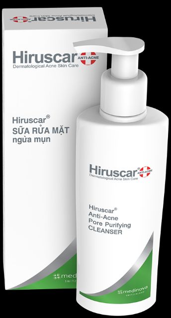 Sữa Rửa mặt Hiruscar : sạch Da- Ngừa mụn theo chuẩn Châu Âu ( 100ml)