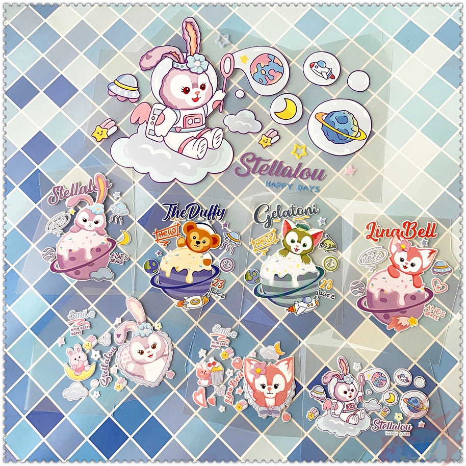 ◆ Sticker Dán Trang Trí Xe Ô Tô Tellalou / LinaBell / Duffy / Gelatoni ◆ 1 Miếng Dán Nhiệt Trang Trí
