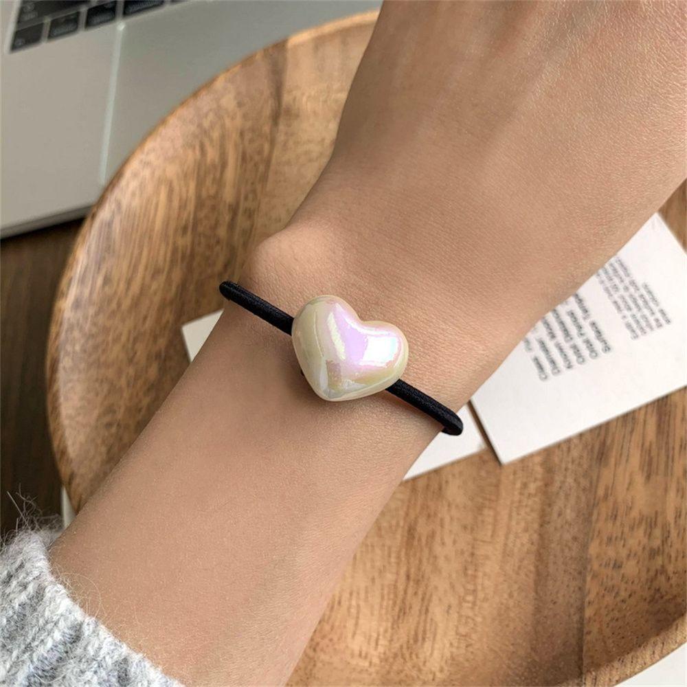 EUTUS Dây Cột Tóc Màu Trơn Dễ Thương