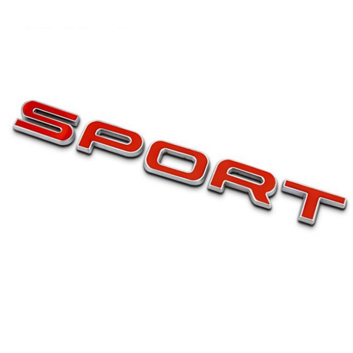 Sản Phẩm Decal Tem Chữ SPORT 3D INOX Cao Cấp Dán Trang Trí Ô Tô .