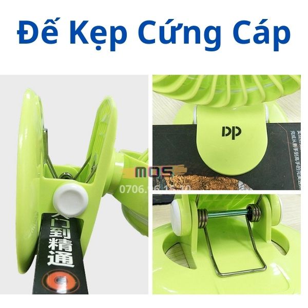 Quạt kẹp bàn mini (đa năng) DP-7608- Mos shop