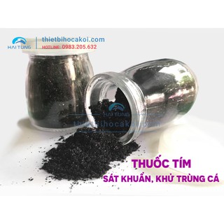 Chế phẩm thuốc tím 100g. Chế phẩm sát khuẩn khử tảo, khử trùng bể cá, hồ Koi