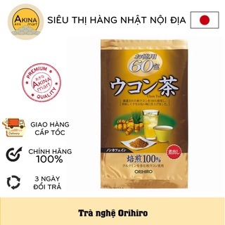 Trà nghệ Orihiro túi 60 túi lọc - Trà củ nghệ Ukon tea Orihiro 90g