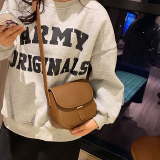 [T034] Túi đeo chéo nữ dáng basic, Size 18, chất da PU mềm mịn
