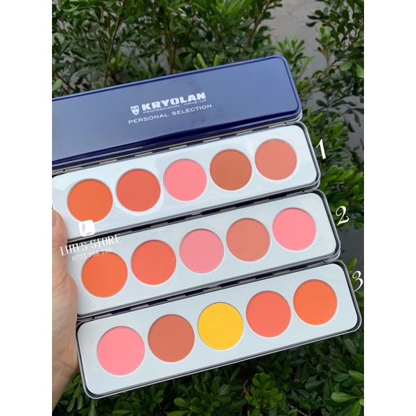 Bảng Má Hồng Kryolan 5 ô