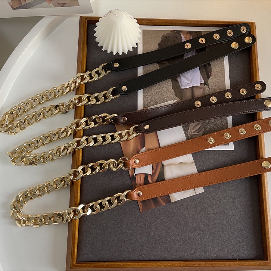 Thắt Lưng Dây Xích Kim Loại Có Thể Điều Chỉnh Trang Trí Đầm/Áo Khoác/Đầm Thời Trang