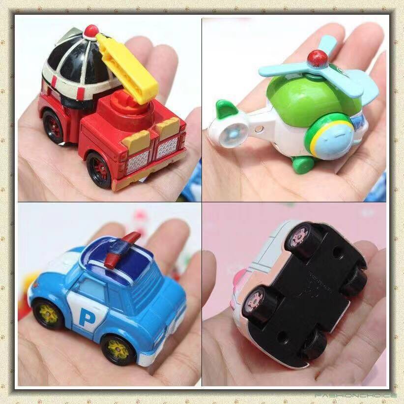 Bộ 6 đồ chơi xe biến hình rô bốt Robocar poli độc đáo cho bé