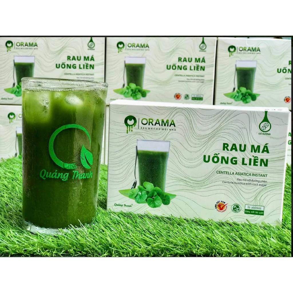 Hộp rau má đường phèn Orama Quảng Thanh 150g (10 góix15g) Xanh Corner