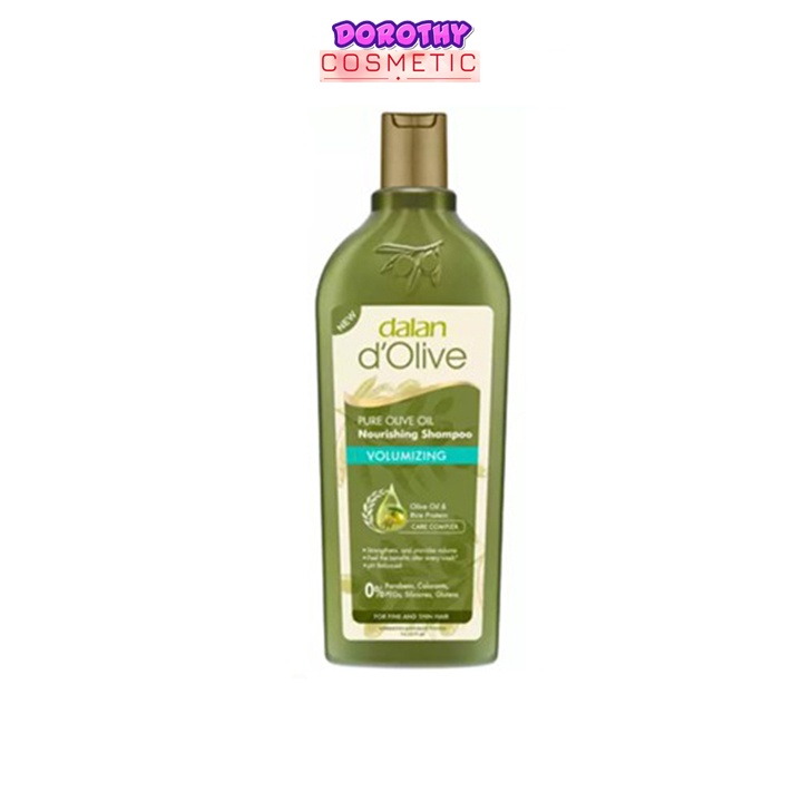 Dầu Gội Cho Tóc Mỏng Yếu Dalan D'Olive Nourishing Shampoo Volumizing 400ml Chính Hãng