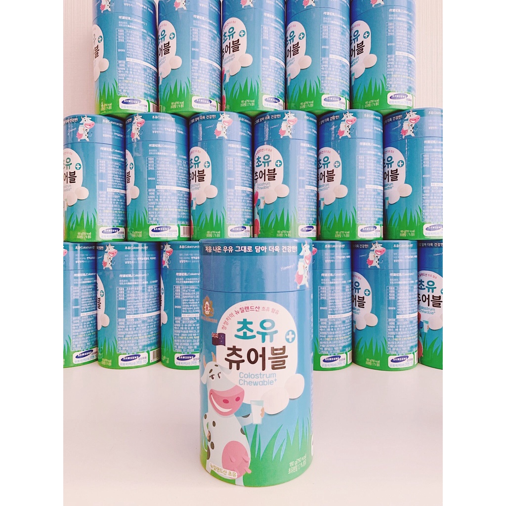 Kẹo sữa non Colostrum Chewable Hàn Quốc 180g