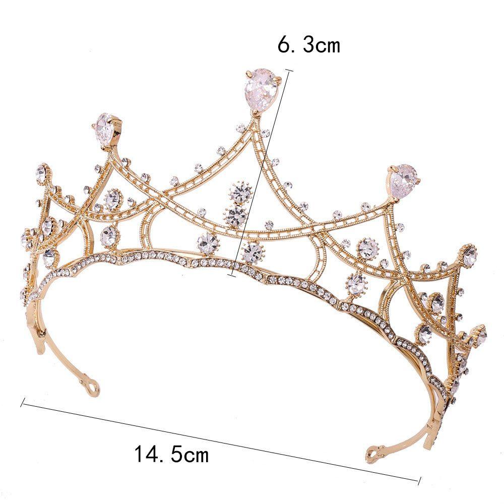 Vương Miện Hợp Kim Thời Trang WMES15H|Vương Miện Đội Đầu Cô Dâu Kiểu Hàn Quốc Dễ Thương