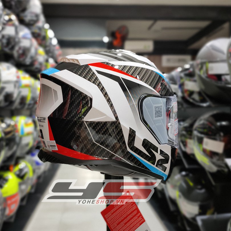 MŨ BẢO HIỂM LS2 FF800 RACER - FULLFACE 2 KÍNH - Tặng kèm Pinlock 750k