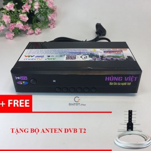 Đầu thu Kỹ thuật số DVB-T2 Hùng Việt HD-789s Karaoke tặng Anten DVB T2