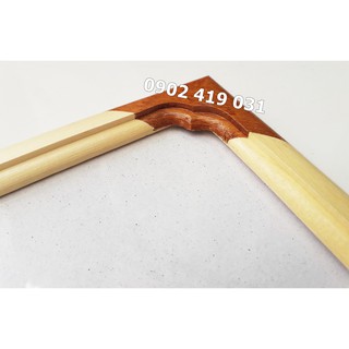 Khung Bằng Khen Gỗ 21 x 30cm [ Khung Ảnh A4 Bốn Góc Nâu ]
