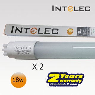 Bộ 2 bóng đèn led tuýp t8 intelec 18w