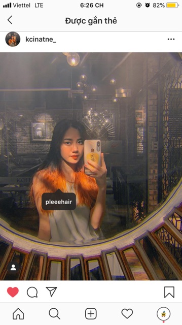 THUỐC NHUỘM TÓC MÀU CAM ko cần tẩy tặng oxy trợ dưỡng và găng tay | BigBuy360 - bigbuy360.vn