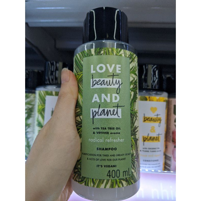 SA.LE SHOC.K ( DATE 2023/24) DẦU GỘI/XẢ LOVE BEAUTY AND PLANET 400ML CÁC LOẠI