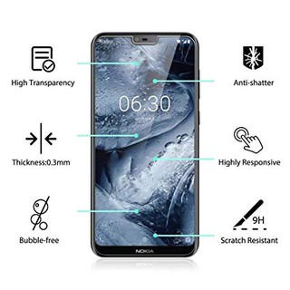 Kính cường lực Nokia 6.1 Plus/ Nokia X6 (Trong Suốt)