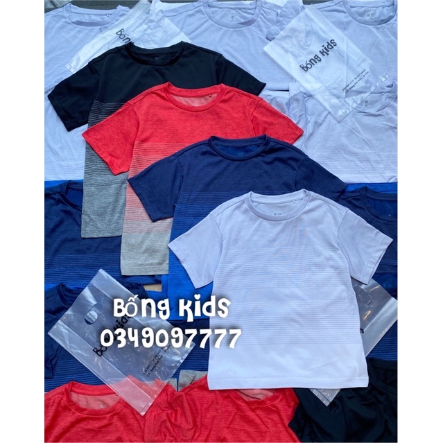 Áo Thun Bé Trai &amp; Bé Gái Thông Hơi Phối Lưới Mềm UNI