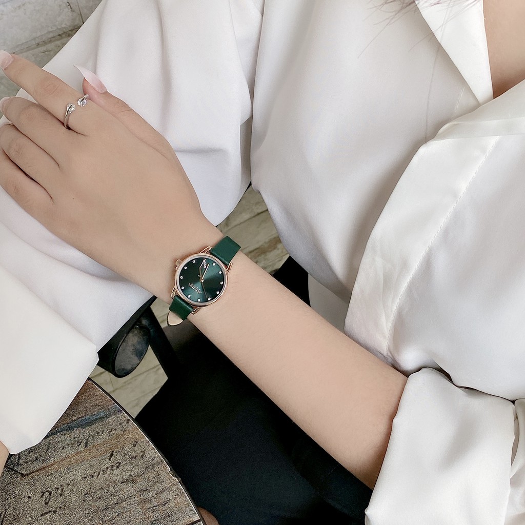Đồng hồ nữ Julius JA-1307 dây da | Julius Official