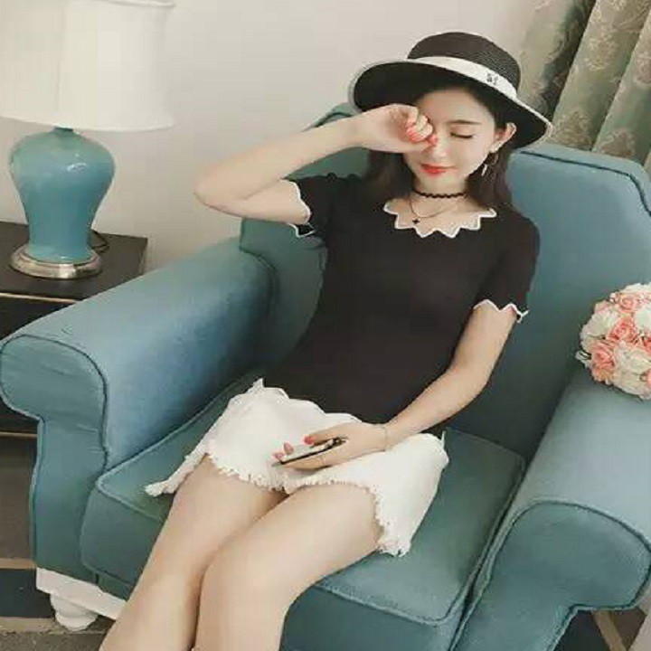 Áo thun viền răng cưa Mã: AX2963