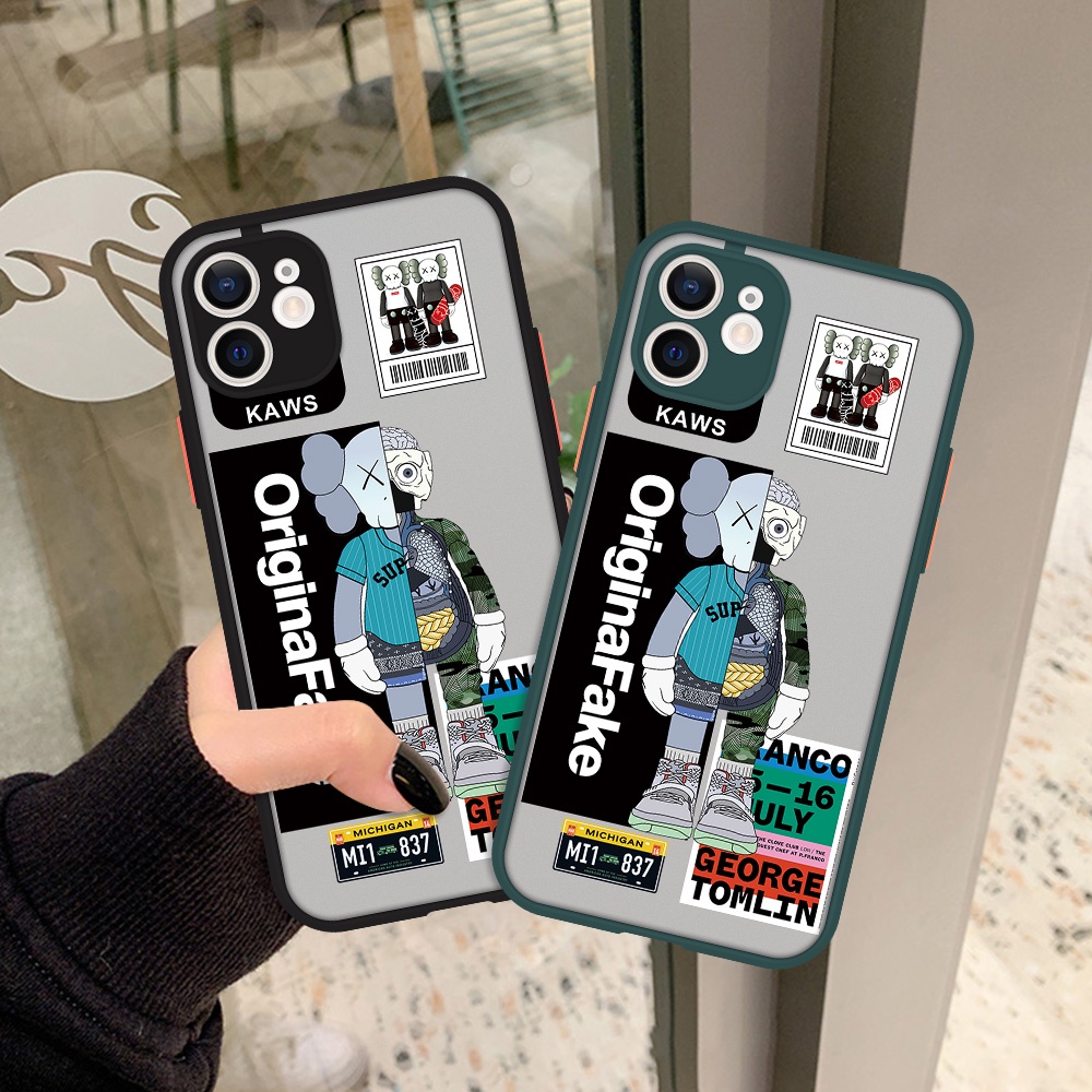 ốp lưng Ốp điện thoại in hình kaws cho Oppo Realme C2 C15 C12 C20 C25 C11 C3 Q3 7i 6i 5i Realme 8 7 Pro Q 6 5 Pro Q3I OPPOA1K
