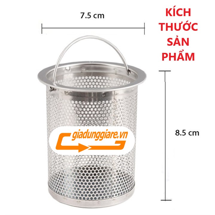 (Bán sỉ ) GIỎ LỌC RÁC INOX lắp bồn rửa chén bát chống tắc ống thoát nước dễ dàng thay thế cho gia đình - giadunggiare.vn